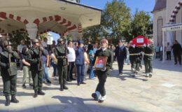 Kıbrıs gazisi askeri törenle uğurlandı