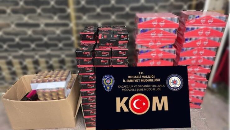 Kocaeli’de 940 paket gümrük kaçağı sigara ele geçirildi