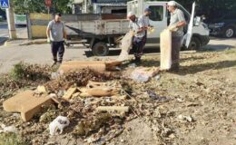 Körfez’de hafta sonu temizlik mesaisi