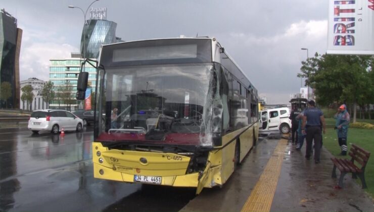 Maltepe’de İETT otobüsünün karıştığı zincirleme kaza: 4 yaralı