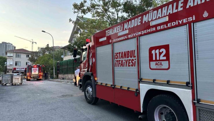 Maltepe’de kimyasal madde paniği: Sokak trafiğe kapatıldı