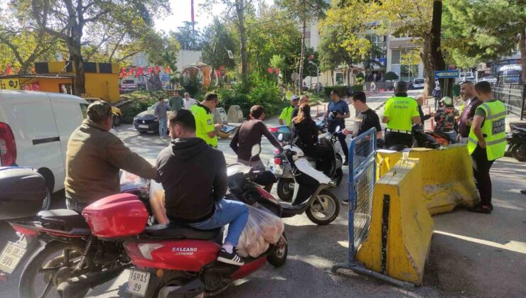 Orhangazi’de motosikletlere sıkı denetim