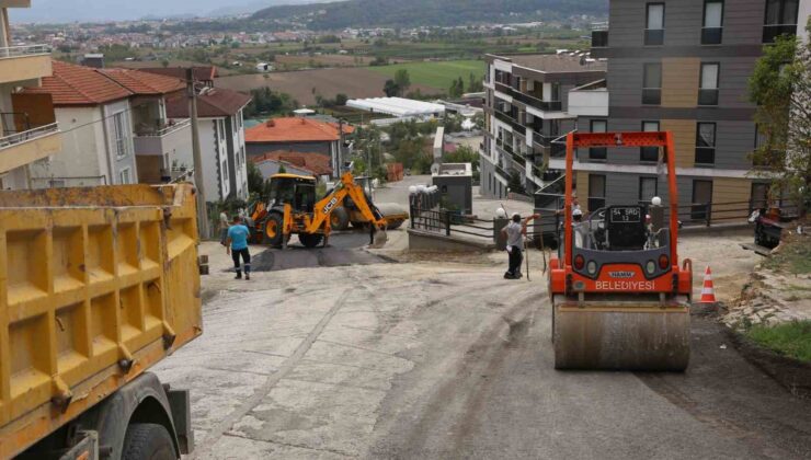 Serdivan’da asfalt çalışmaları sürüyor