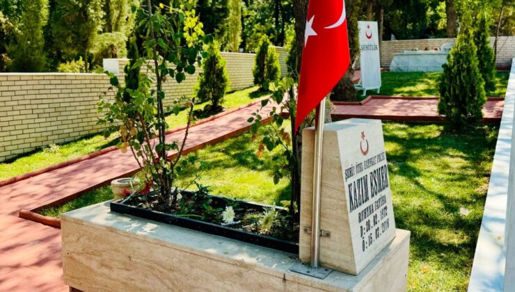 Söğüt İlçe Mezarlığında şehitlik yenilendi