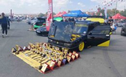 Tekirdağ’da drift şovu ve modifiye araçlar festivali nefes kesti