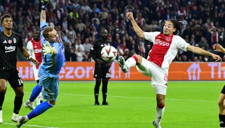 UEFA Avrupa Ligi: Ajax: 1 – Beşiktaş: 0 (İlk yarı)