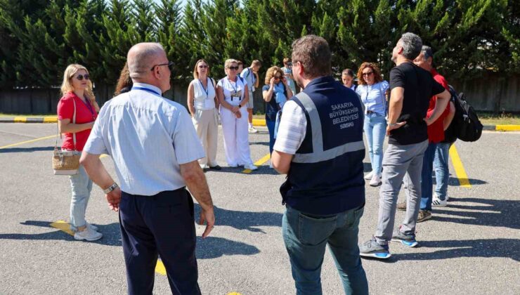 Yabancı öğretmen ve öğrenciler su arıtma süreçlerine tanıklık etti