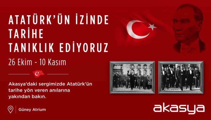 Akasya’da Cumhuriyet Bayramı’nın 101’inci yıl coşkusu ve Atatürk Fotoğrafları Sergisi