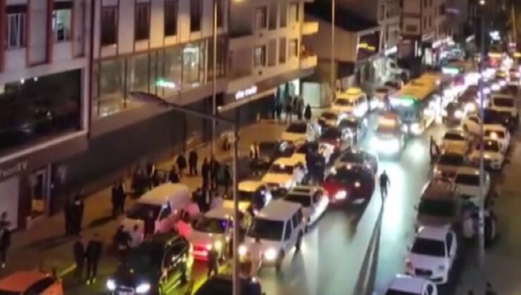 Arnavutköy’de sirenli, abartı egzozlu düğün konvoyu trafiği kapattı: O anlar kamerada