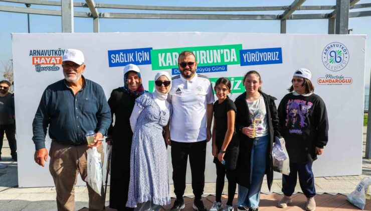 Arnavutköylüler Dünya Yürüyüş Günü’nde sağlık için yürüdüler