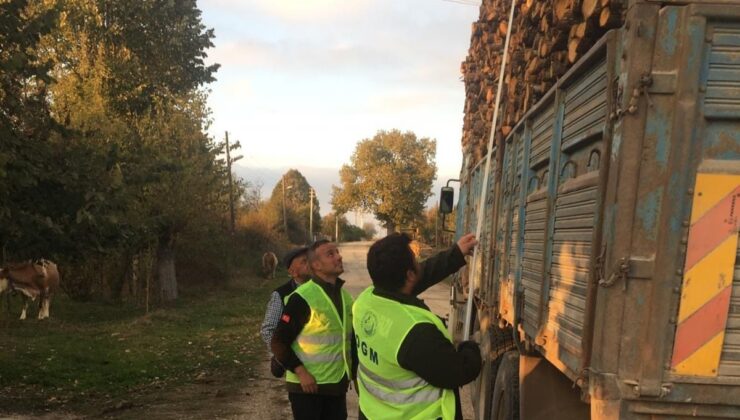 Bilecik’te emval nakleden araçlar kontrol edildi