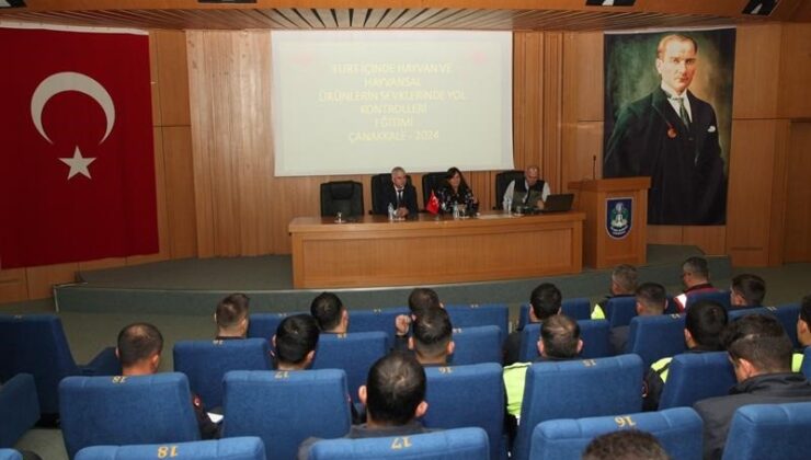 Çanakkale’de Güvenlik Güçlerine Hayvan Sevkiyat Kontrolleri Eğitimi Verildi