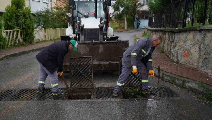 Çayırova’da mazgallar temizleniyor