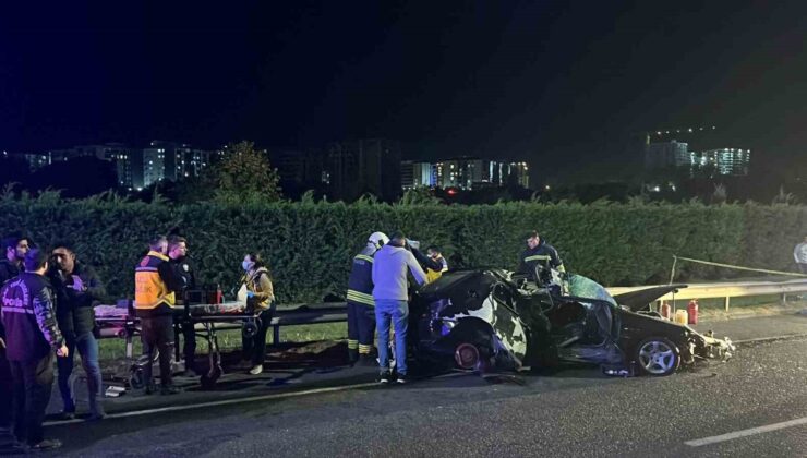 Çerkezköy-Kapaklı yolunda feci kaza: 1 ölü, 1 yaralı