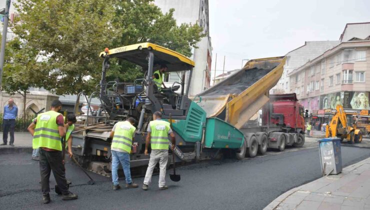 Esenyurt’ta  bozuk olan yollar yenileniyor