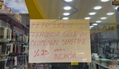 İznik’te Esnaf, Fethullah Gülen’in ölümüne özel indirim başlattı