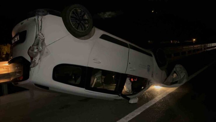 İznik’te feci kaza: Araç metrelerce sürüklendi, 1 kişi yaralandı