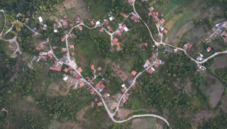 Kalp şeklindeki köy…Bu köyün kalbi gökyüzünden bile görünüyor