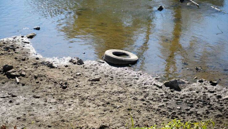 Tunca Nehri’nde kuraklık: Çöplüğe döndü