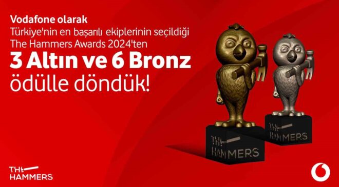 Vodafone’a The Hammers Awards’ta 9 ödül birden