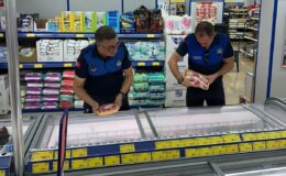 Zabıta ekiplerinden market denetimi