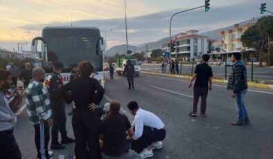 Balıkesir’de yolcu otobüsü genç kıza çarptı: 1 yaralı