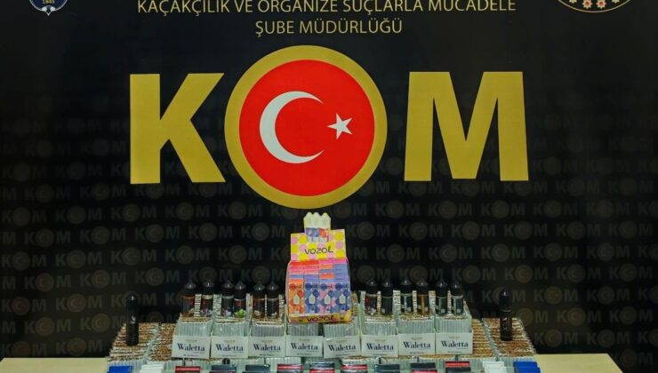 Bilecik’te 7 bin 444 adet doldurulmuş makaron ele geçirildi