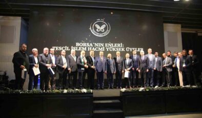 Bursa Ticaret Borsası 100. yıl ödül töreni düzenledi