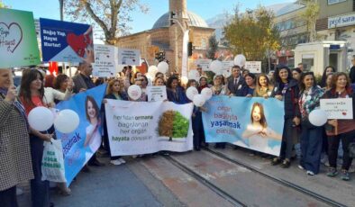 Bursa’da Organ Bağışı haftası etkinlikleri yürüyüşle başladı