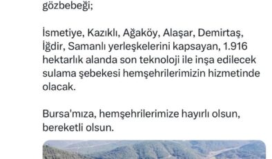 Demirtaş Barajı 20 Aralık’ta ihaleye çıkıyor