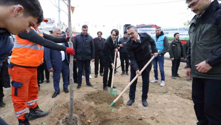 İnegöl’de fidanlar toprakla buluştu