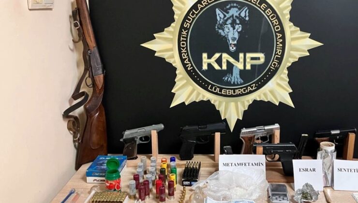Kırklareli’nde uyuşturucu operasyonuna 9 gözaltı