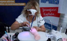 Kursiyerler fuarda yeteneklerini sergiledi