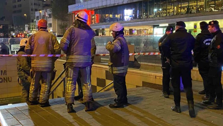 Seyrantepe-Hacıosman Metro Hattı’nın Taksim durağında intihar