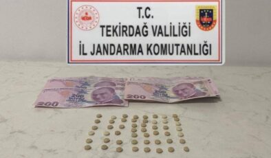 Tekirdağ’da jandarmadan uyuşturucu operasyonu