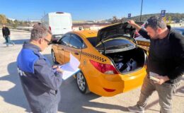 Zabıtalardan ticari taksicilere sıkı denetim