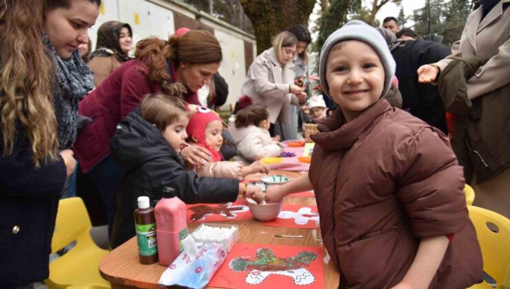 Çocuklar Sanat Sokağı’nda gönüllerince eğlendi