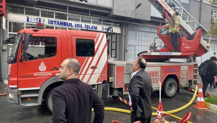 İstanbul Bahçelievler’de korkutan iş yeri yangını