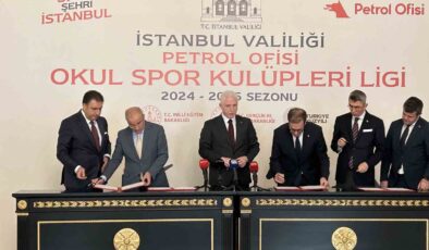 İstanbul Valiliği ile Petrol Ofisi Grubu arasında “Okul Spor Kulüpleri Ligi Reklam ve Sponsorluk Protokolü” imzalandı