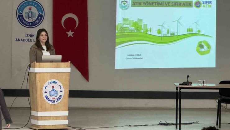 İznik Belediyesi’nden gençlere çevre bilinci semineri başladı