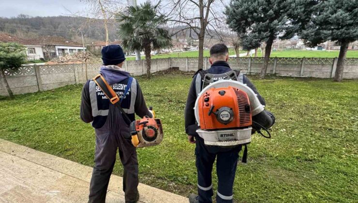 Serdivan’da yeşil alanlara düzenli bakım