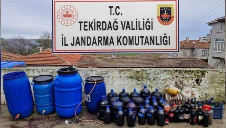 Tekirdağ’da yılbaşı öncesi kaçak alkol operasyonu: 2.5 ton sahte içki ele geçirildi