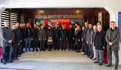 AK Parti Bilecik İl Başkanı Yıldırım, Bilecik İl Emniyet Müdürü Yılmaz ile bir araya geldi