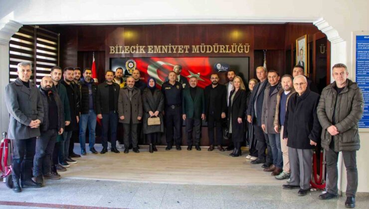 AK Parti Bilecik İl Başkanı Yıldırım, Bilecik İl Emniyet Müdürü Yılmaz ile bir araya geldi