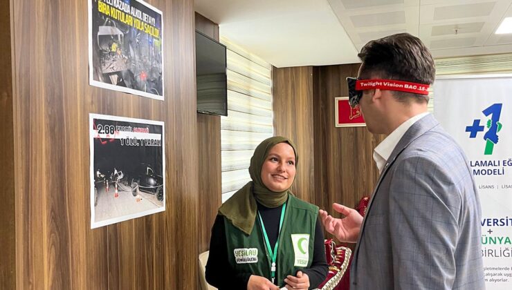 Alkolün etkilerini sanal gerçeklik gözlüğü ile deneyimleterek bağımlılığa dikkat çektiler