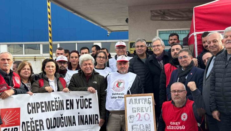 Arıtaş fabrikasında grev 20’nci gününde: Başkan Mirza işçilerle dayanışma mesajı verdi