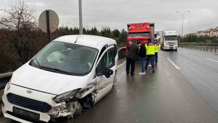 Arızalanan otomobil zincirleme kazaya sebep oldu: 1 yaralı