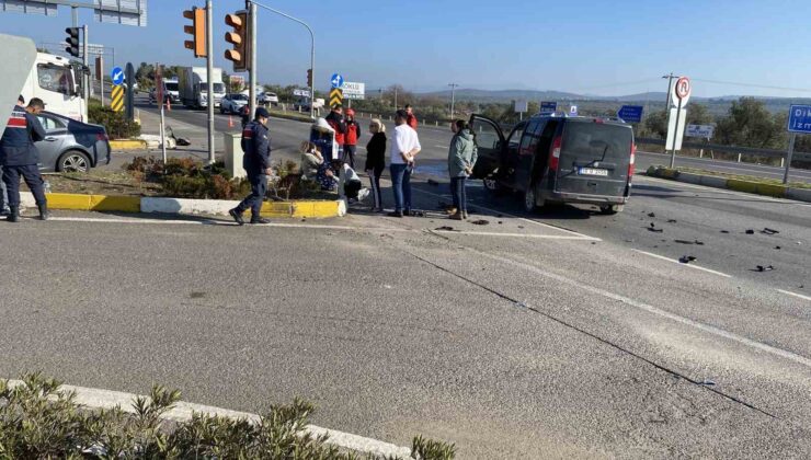 Balıkesir’detrafik kazası: 3 yaralı