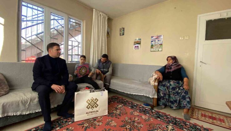 Başkan Şehirli’den Yeni yılın ilk ziyaret kazazede çocuklara