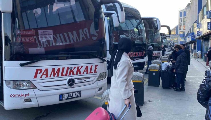Büyük İstanbul Otogarı’nda yarıyıl tatili hareketliliği